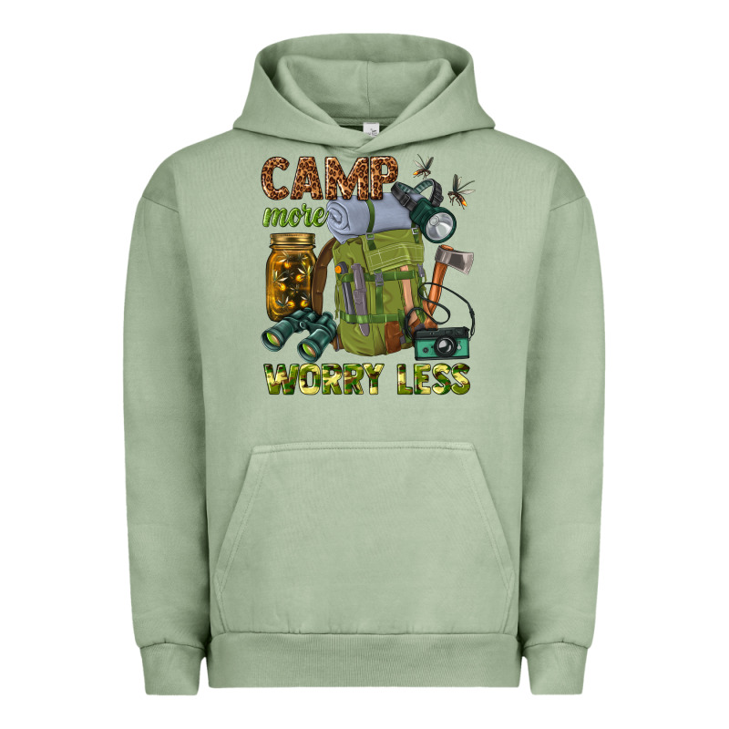 Camp More Worry Less Urban Hoodie by texasbilliewilder | Teevron