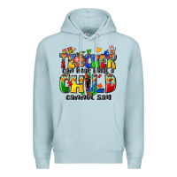 Blue Mist teacher can hear what a child cannot say Premium Hoodie - Zillion Design Studio