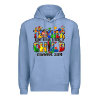 Colony Blue teacher can hear what a child cannot say Premium Hoodie - Zillion Design Studio