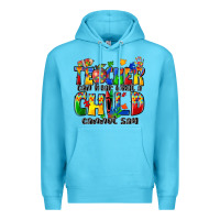 Ocean Blue teacher can hear what a child cannot say Premium Hoodie - Zillion Design Studio