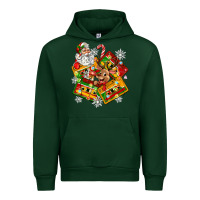 Forest Green christmas cassette tapes Urban Hoodie - Zillion Design Studio