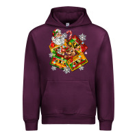 Mauve Wine christmas cassette tapes Urban Hoodie - Zillion Design Studio