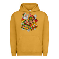 Pigment Peanut Butter christmas cassette tapes Urban Hoodie - Zillion Design Studio