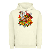 Pigment Pistachio christmas cassette tapes Urban Hoodie - Zillion Design Studio