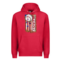 Cardinal baseball american flag Premium Hoodie - texasbilliewilder