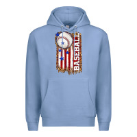 Colony Blue baseball american flag Premium Hoodie - texasbilliewilder