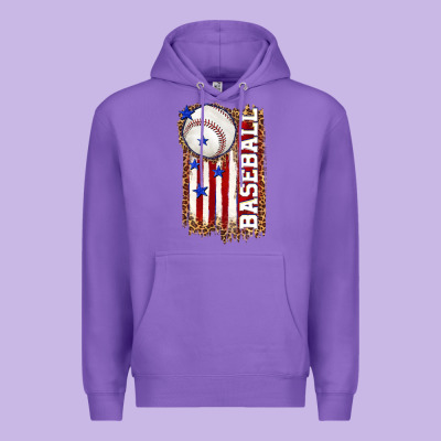 Baseball American Flag Premium Hoodie Designed By Texasbilliewilder