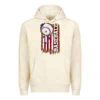 Sandshell baseball american flag Premium Hoodie - texasbilliewilder