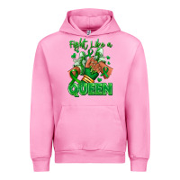 Fuchsia Pink green ribbon liver cancer afro girl sneakers Urban Hoodie - RanaPortraitStore