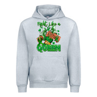 Heather Grey green ribbon liver cancer afro girl sneakers Urban Hoodie - RanaPortraitStore