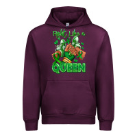 Mauve Wine green ribbon liver cancer afro girl sneakers Urban Hoodie - RanaPortraitStore