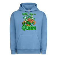 Pigment Pebble Blue green ribbon liver cancer afro girl sneakers Urban Hoodie - RanaPortraitStore