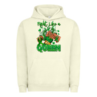 Pigment Pistachio green ribbon liver cancer afro girl sneakers Urban Hoodie - RanaPortraitStore