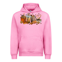 Fuchsia Pink cookie coffee cups Urban Hoodie - texasbilliewilder