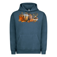 Pigment Midnight Navy cookie coffee cups Urban Hoodie - texasbilliewilder