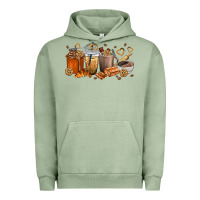 Pigment Oil Green cookie coffee cups Urban Hoodie - texasbilliewilder