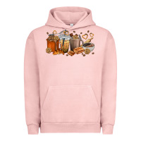 Pigment Salmon cookie coffee cups Urban Hoodie - texasbilliewilder