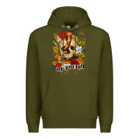 Army Green karma bites back Premium Hoodie - RanaPortraitStore