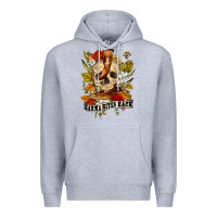 Heather Grey karma bites back Premium Hoodie - RanaPortraitStore