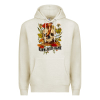 Oatmeal Heather karma bites back Premium Hoodie - RanaPortraitStore