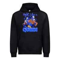 Black fight like a queen navy blue colon cancer afro gir Urban Hoodie - RanaPortraitStore