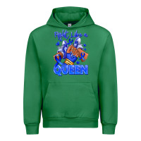 Emerald fight like a queen navy blue colon cancer afro gir Urban Hoodie - RanaPortraitStore
