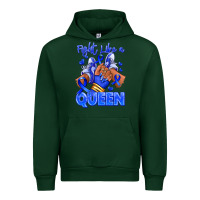 Forest Green fight like a queen navy blue colon cancer afro gir Urban Hoodie - RanaPortraitStore