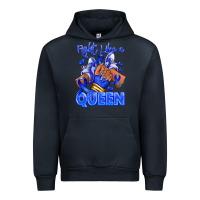 Navy fight like a queen navy blue colon cancer afro gir Urban Hoodie - RanaPortraitStore