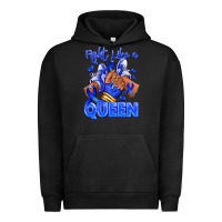 Pigment Black fight like a queen navy blue colon cancer afro gir Urban Hoodie - RanaPortraitStore