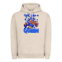Pigment French Oak fight like a queen navy blue colon cancer afro gir Urban Hoodie - RanaPortraitStore