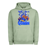 Pigment Oil Green fight like a queen navy blue colon cancer afro gir Urban Hoodie - RanaPortraitStore