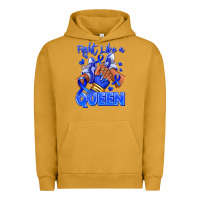 Pigment Peanut Butter fight like a queen navy blue colon cancer afro gir Urban Hoodie - RanaPortraitStore