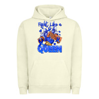 Pigment Pistachio fight like a queen navy blue colon cancer afro gir Urban Hoodie - RanaPortraitStore