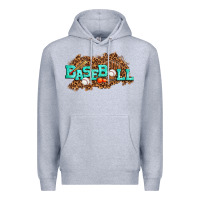 Heather Grey baseball Premium Hoodie - texasbilliewilder