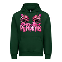 Forest Green save the pumpkins breast cancer Urban Hoodie - RanaPortraitStore