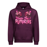 Mauve Wine save the pumpkins breast cancer Urban Hoodie - RanaPortraitStore