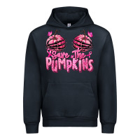 Navy save the pumpkins breast cancer Urban Hoodie - RanaPortraitStore
