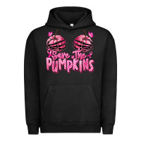 Pigment Black save the pumpkins breast cancer Urban Hoodie - RanaPortraitStore