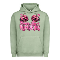 Pigment Oil Green save the pumpkins breast cancer Urban Hoodie - RanaPortraitStore