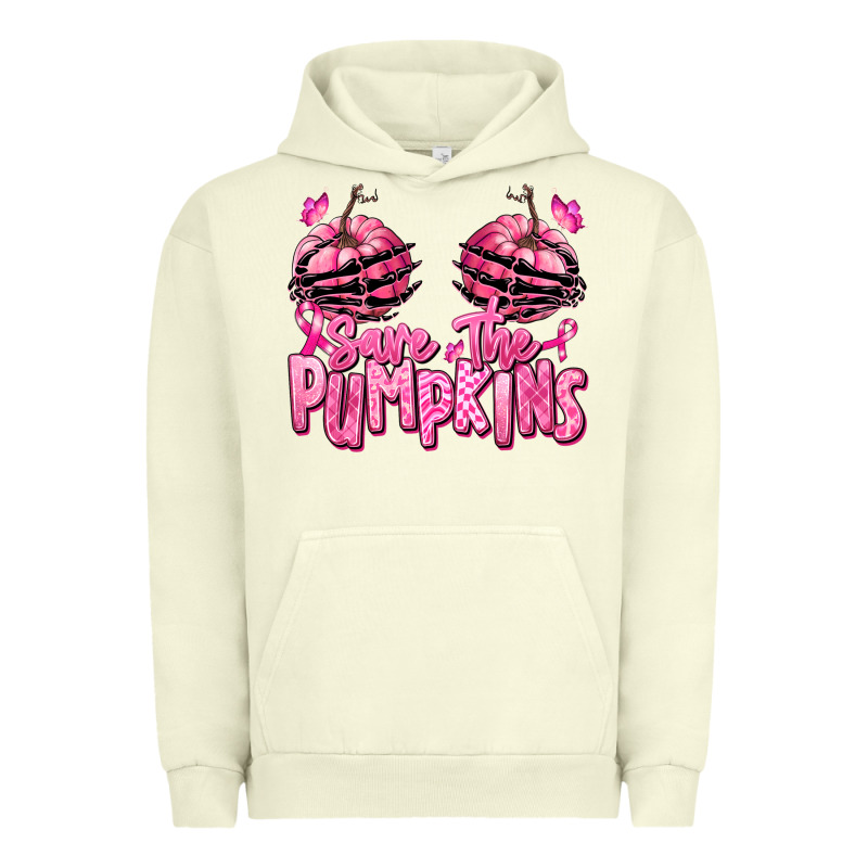 Save The Pumpkins Breast Cancer Urban Hoodie by RanaPortraitStore | Teevron