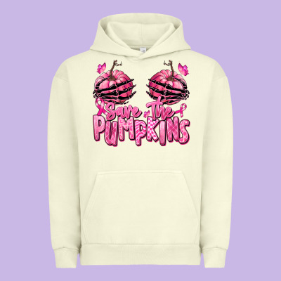 Urban Hoodie save the pumpkins breast cancer