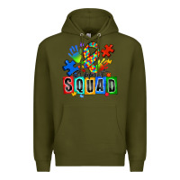 Army Green support squad autism Premium Hoodie - Zillion Design Studio