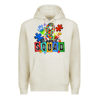 Oatmeal Heather support squad autism Premium Hoodie - Zillion Design Studio