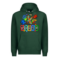 Sports Green support squad autism Premium Hoodie - Zillion Design Studio