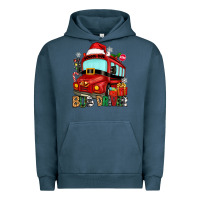Pigment Midnight Navy christmas bus driver Urban Hoodie - Zillion Design Studio