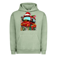 Pigment Oil Green christmas bus driver Urban Hoodie - Zillion Design Studio