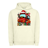 Pigment Pistachio christmas bus driver Urban Hoodie - Zillion Design Studio