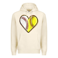 Tofu baseball and softball heart Premium Hoodie - texasbilliewilder