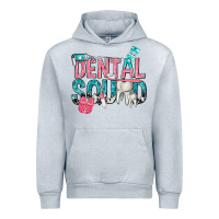 Heather Grey dental squad with cowhide Urban Hoodie - texasbilliewilder