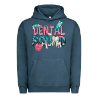 Pigment Midnight Navy dental squad with cowhide Urban Hoodie - texasbilliewilder